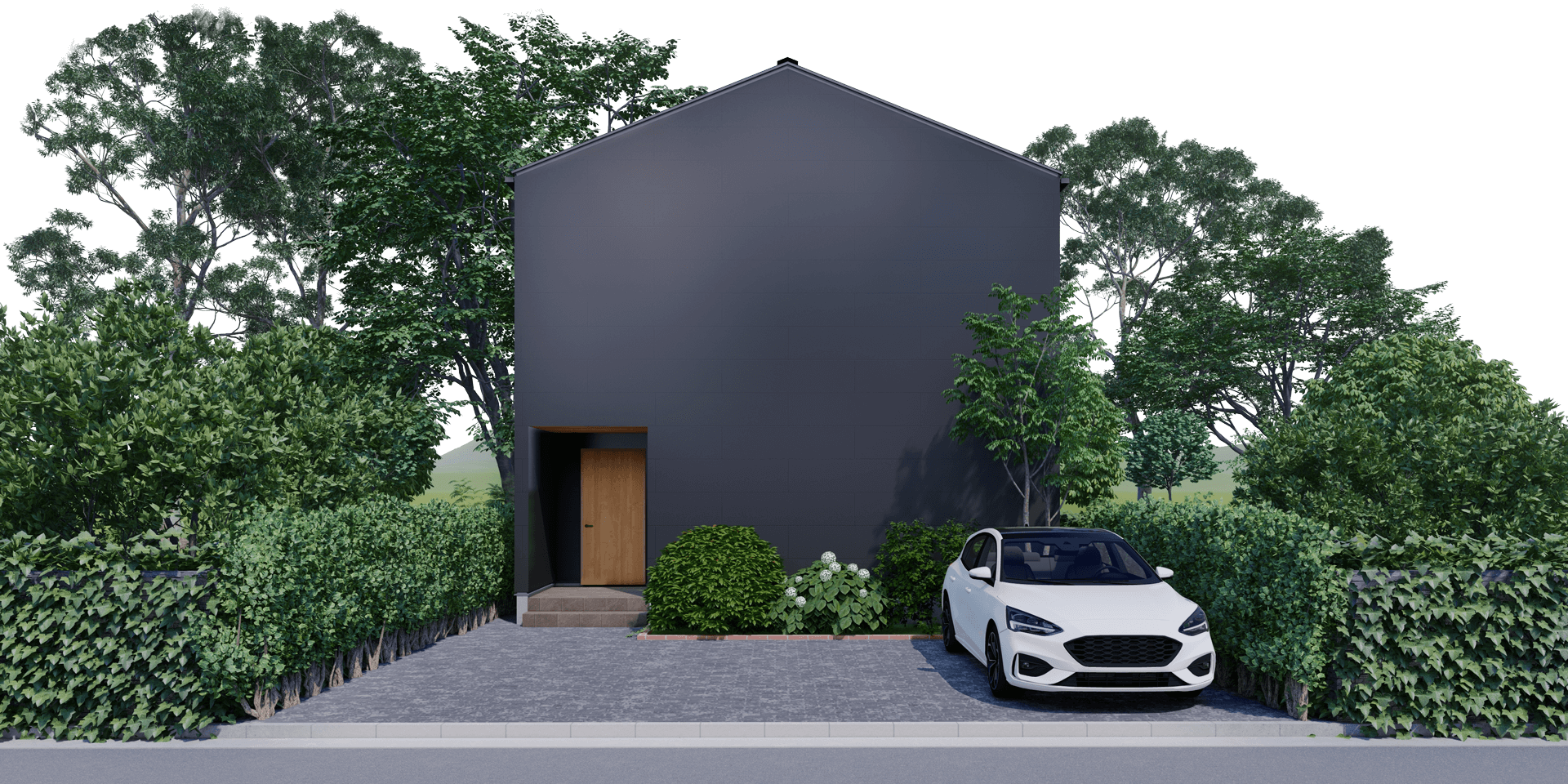 TWO-ONE STORY 中庭のある家