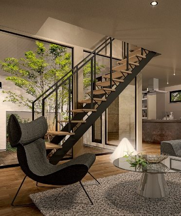 ストリップ階段