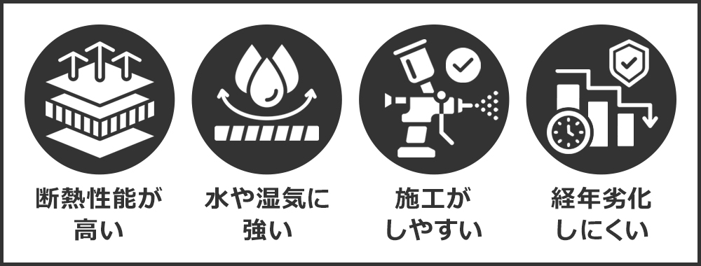 ウレタンフォーム断熱材を使用するメリット